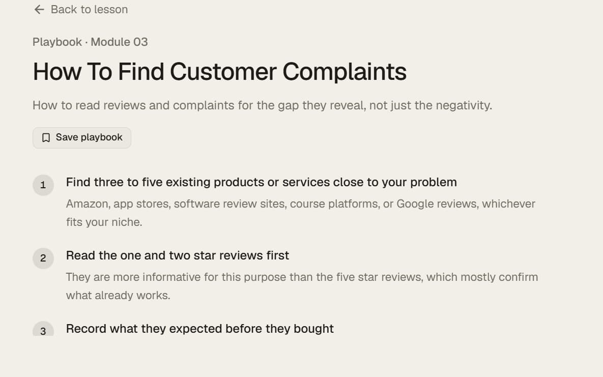 The How To Find Customer Complaints playbook